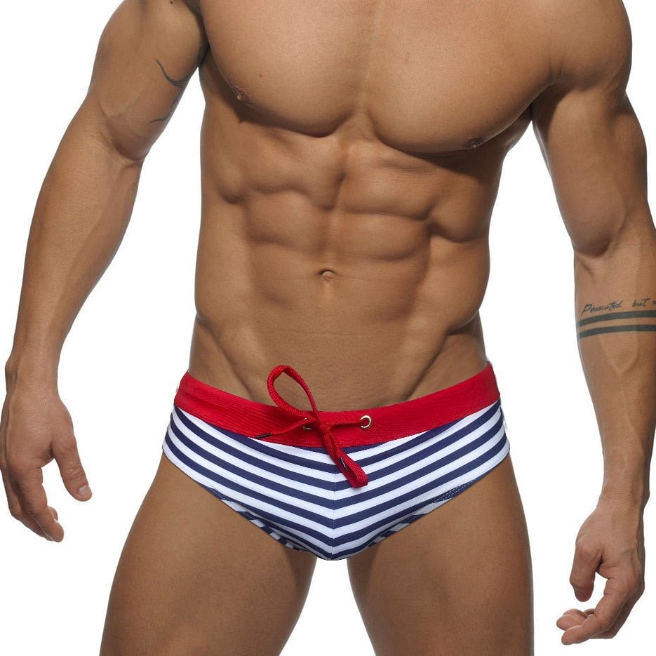 Striped Bowtie Swim Briefs | dmunderwear