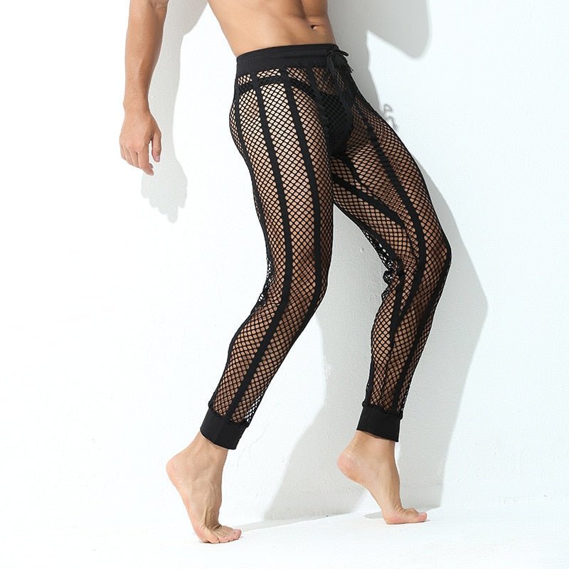 ORVLS Striped Mesh Tights | dmunderwear variant image