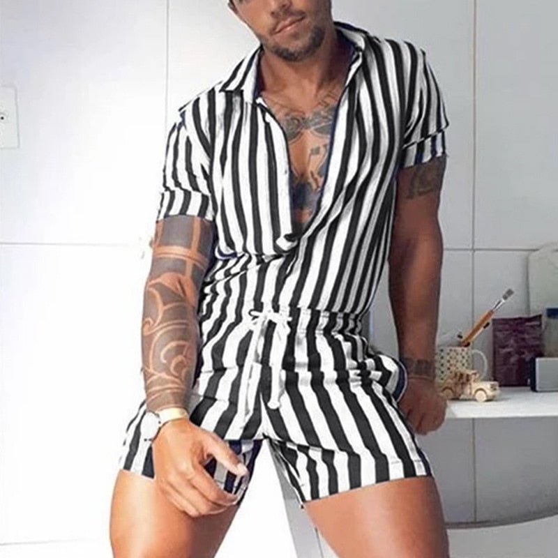 Striped Onesie Romper | dmunderwear detail image 16