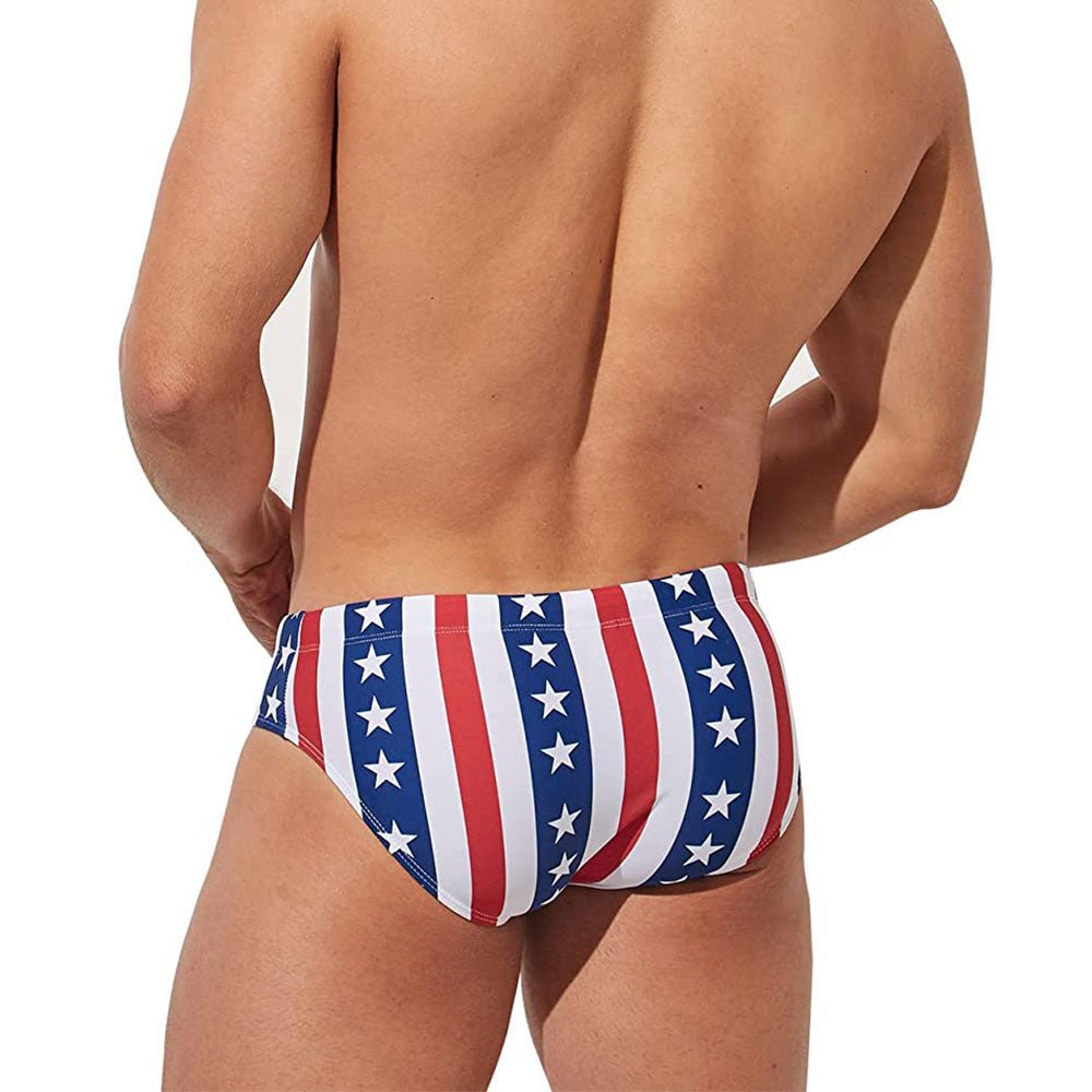 Striped Patriotic Swim Briefs | dmunderwear product image 4