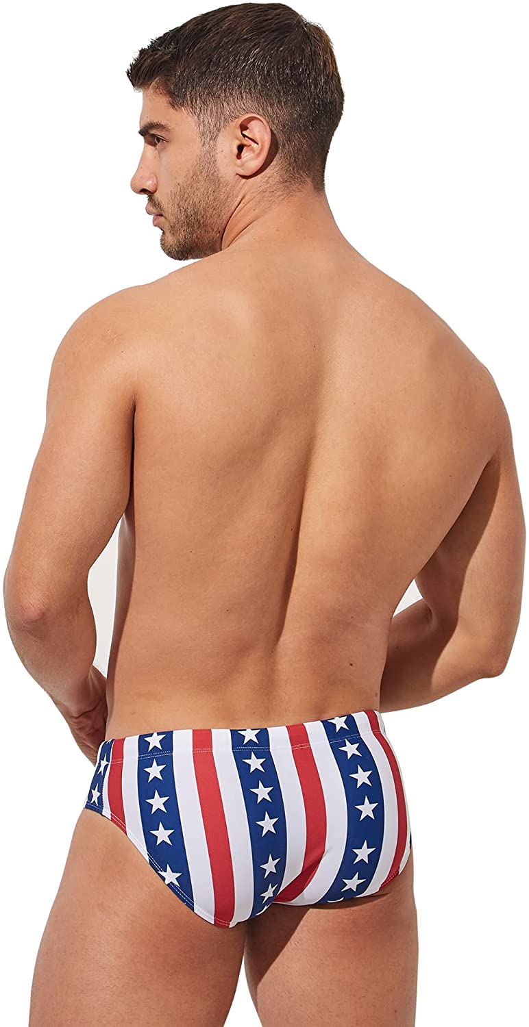 ORVLS Striped Patriotic Swim Briefs | dmunderwear product image 2