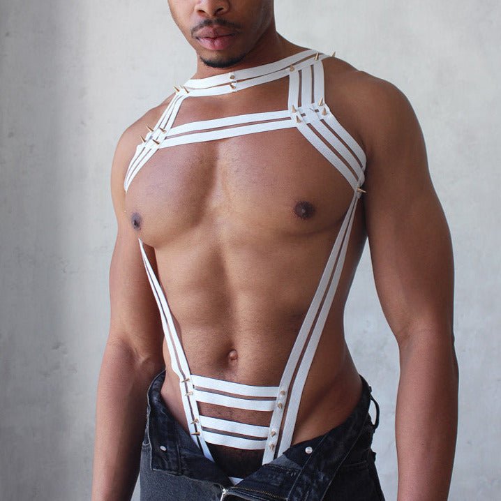 ORVLS Studded Triple Body Harness | dmunderwear