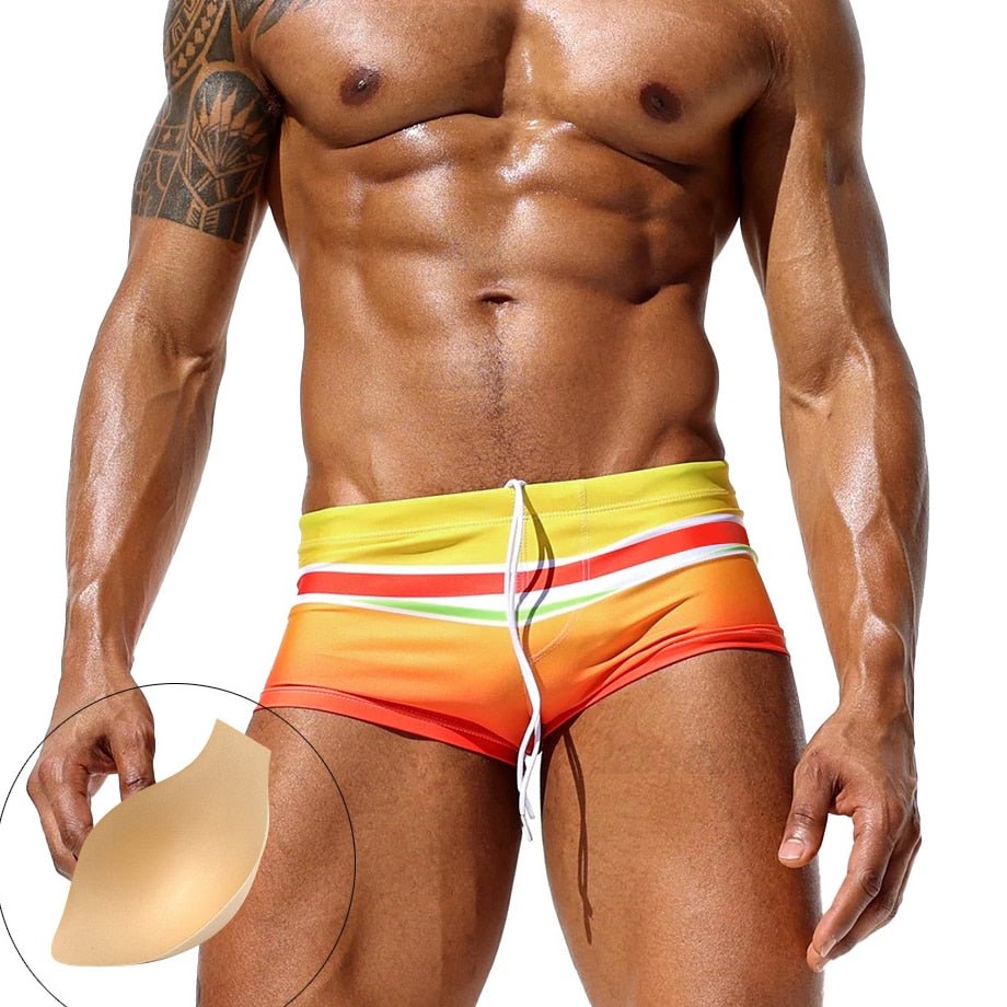 ORVLS Sunset Swim Trunks | dmunderwear detail image 6