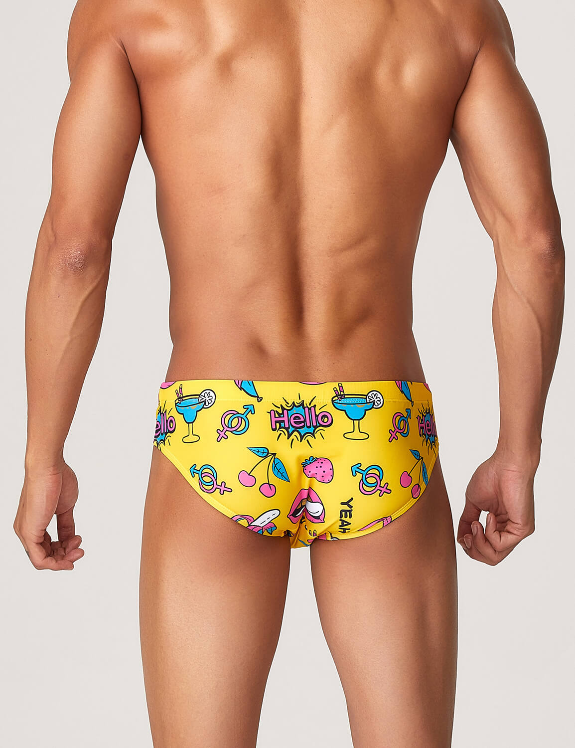 Swim Brief 220904 in Yellow | dmunderwear detail image 2