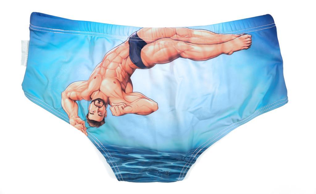 ORVLS Taddlee Blue Diver Swim Briefs | dmunderwear detail image 5