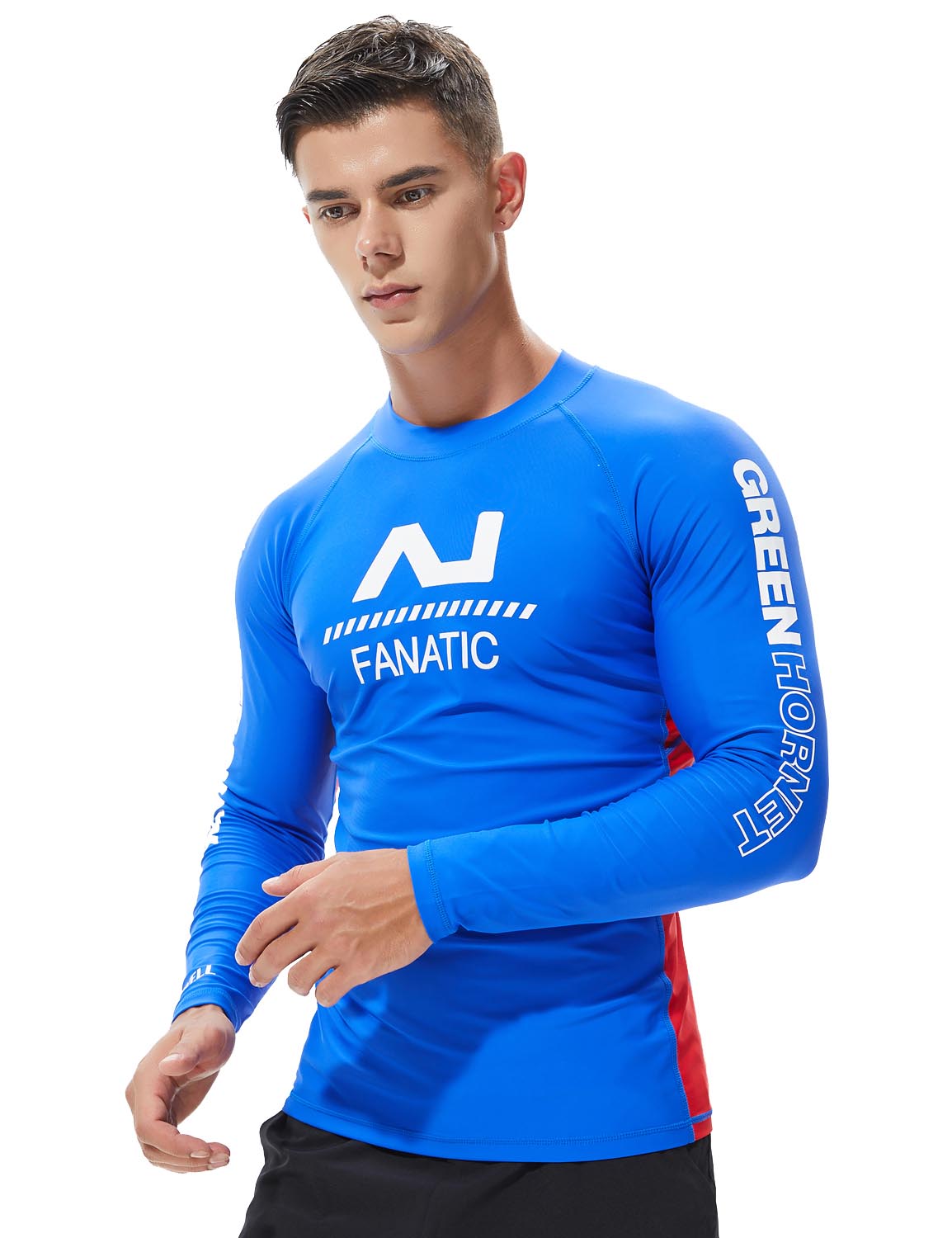 TAUWELL Men's Long Sleeve Rash Guard Surfing Shirt 8801 | dmunderwear