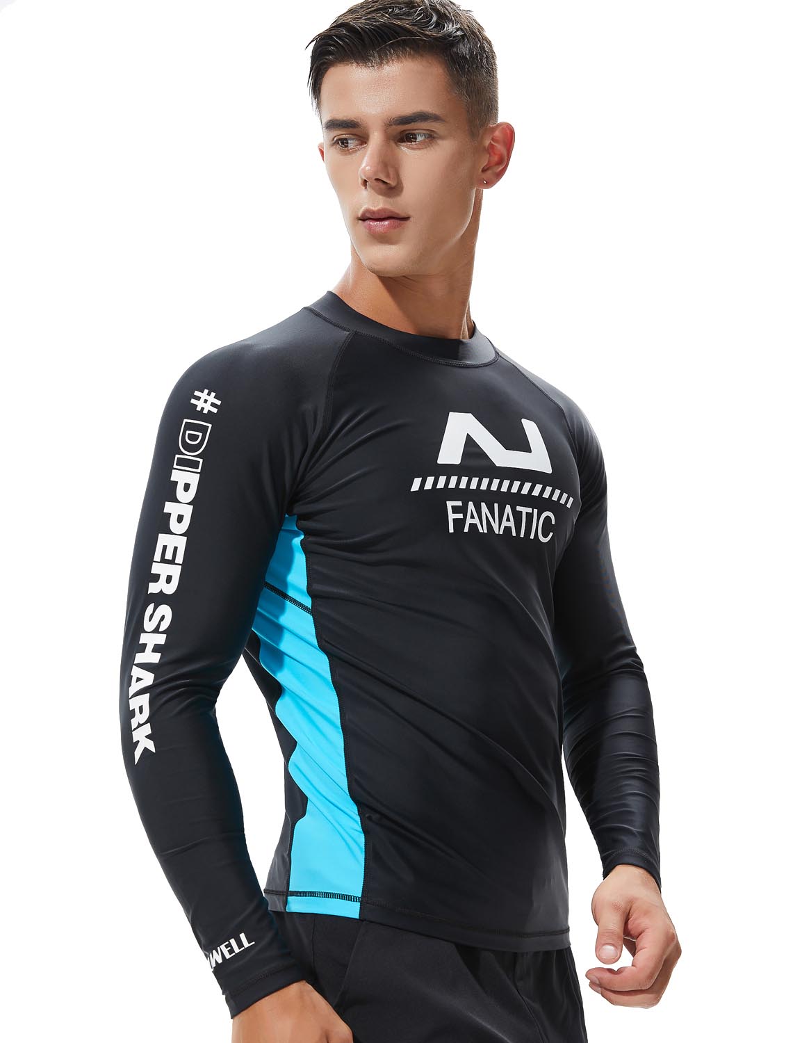 TAUWELL Men's Long Sleeve Rash Guard Surfing Shirt 8801 | dmunderwear detail image 12