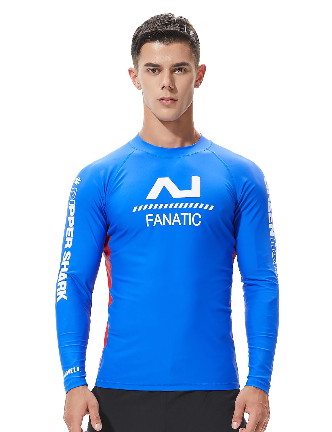 TAUWELL Men's Long Sleeve Rash Guard Surfing Shirt 8801 | dmunderwear detail image 3