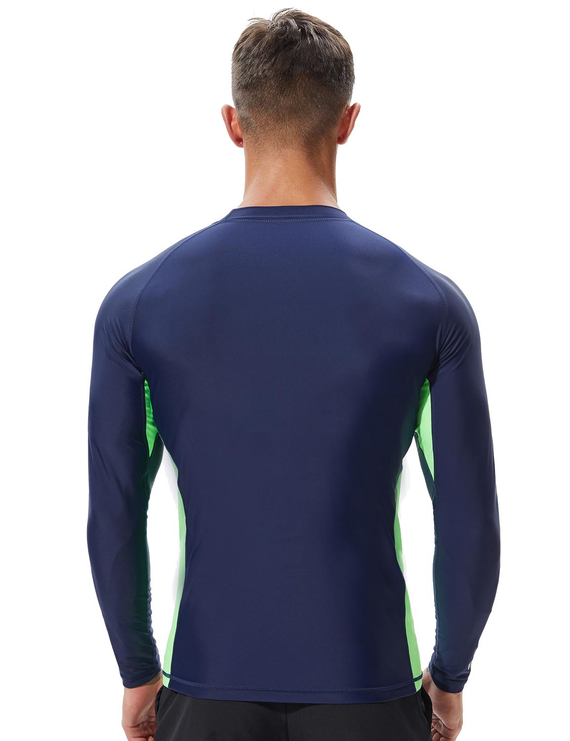 TAUWELL Men's Long Sleeve Rash Guard Surfing Shirt 8801 | dmunderwear detail image 5