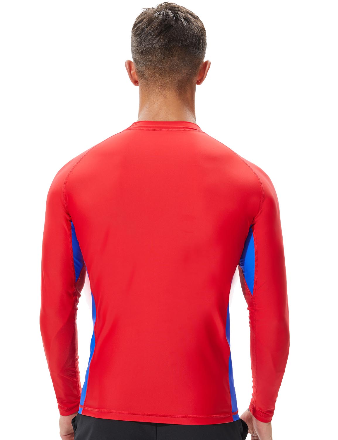 TAUWELL Men's Long Sleeve Rash Guard Surfing Shirt 8801 | dmunderwear detail image 8
