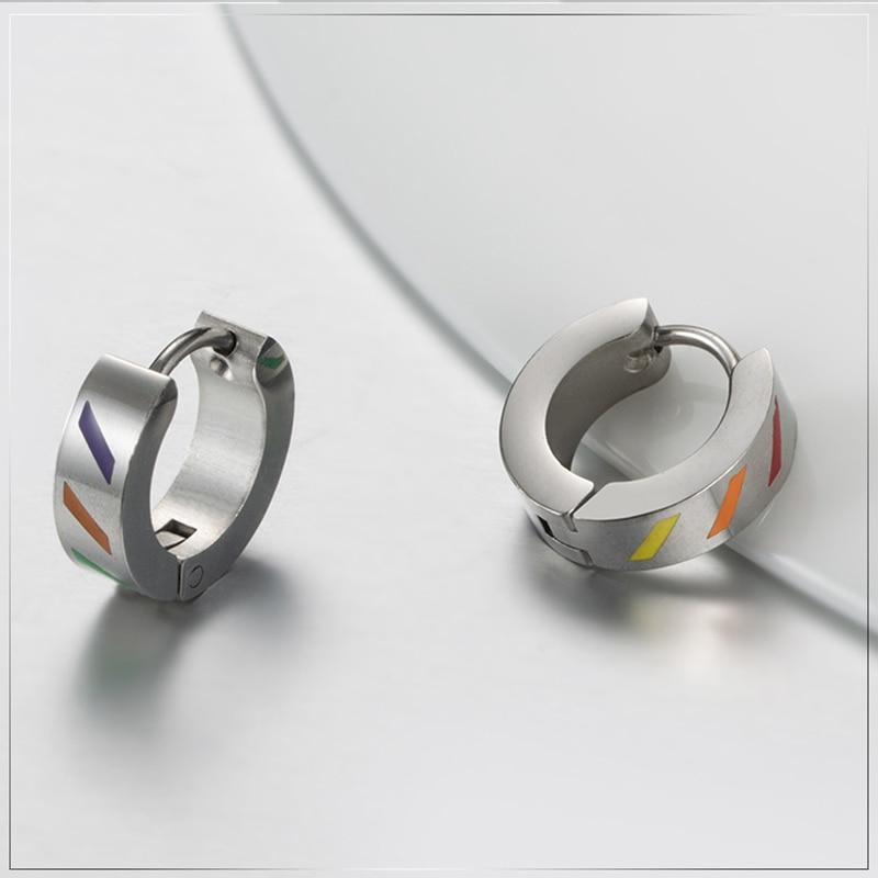 ORVLS Titanium Pride Earrings | dmunderwear detail image 2
