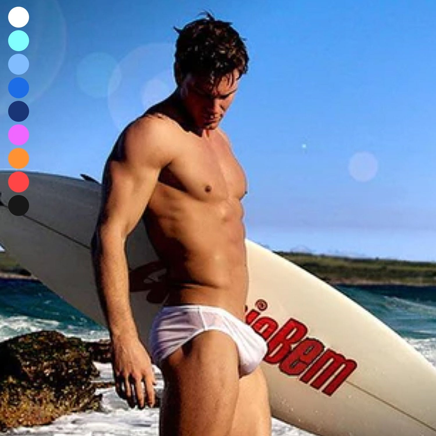 Transparent Swim Briefs | dmunderwear detail image 9