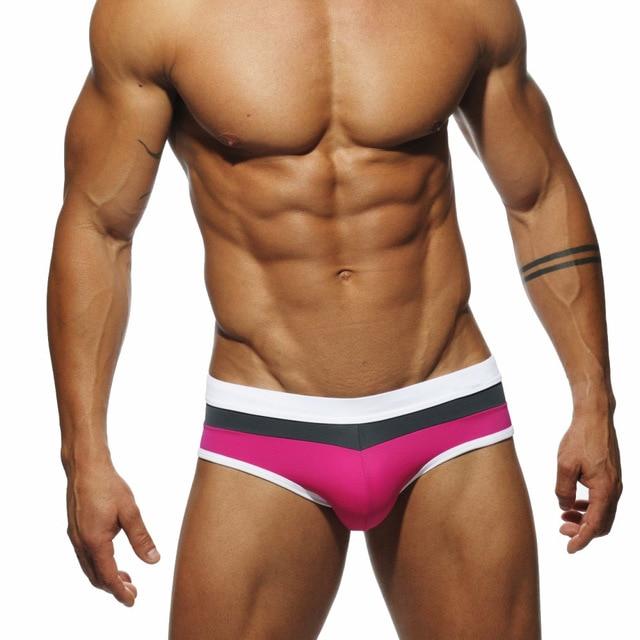 Tri-Color Swim Briefs | dmunderwear detail image 5