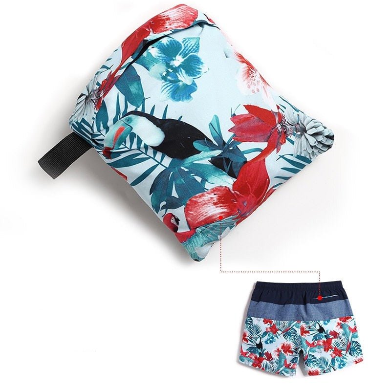 Floral Tri-toned Board Shorts | dmunderwear detail image 3
