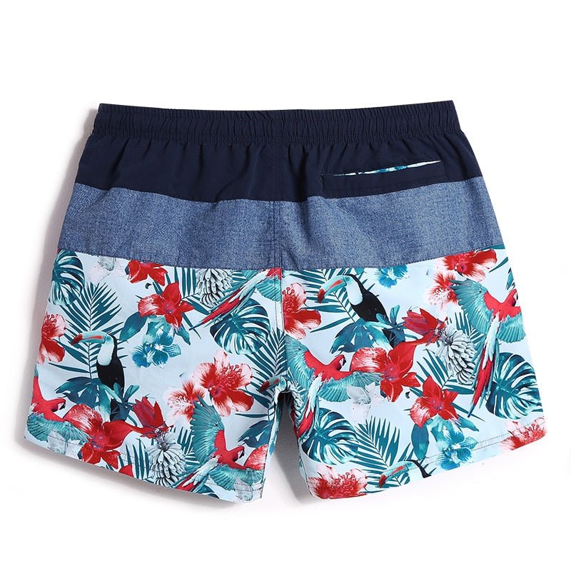 Floral Tri-toned Board Shorts | dmunderwear detail image 4