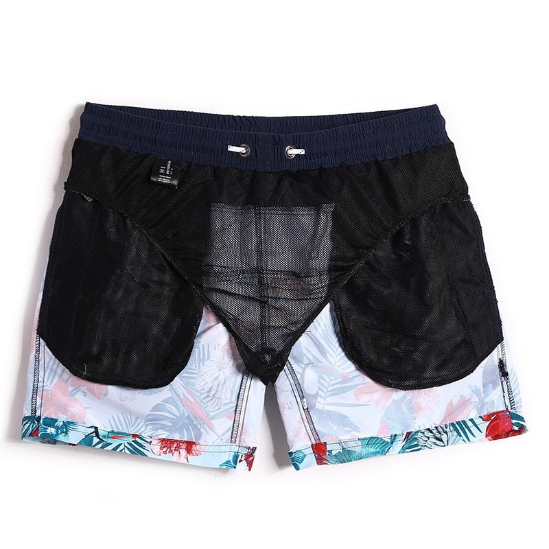 Floral Tri-toned Board Shorts | dmunderwear detail image 5