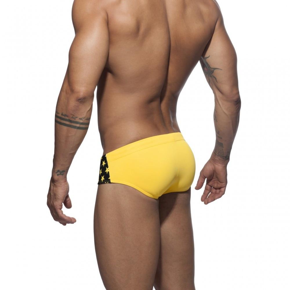 Two Toned Bowtie Stars Swim Briefs | dmunderwear detail image 3
