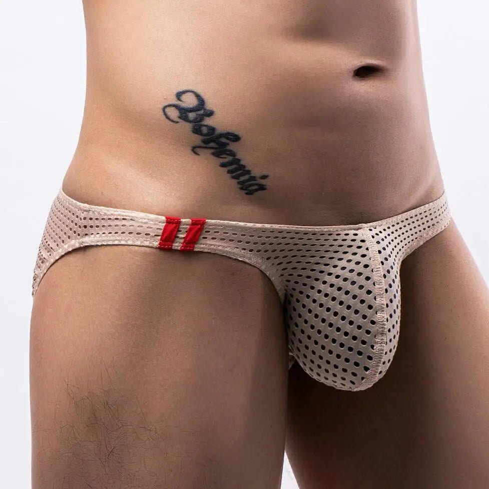 Ultra Racing Stripe Mesh Briefs | dmunderwear variant image