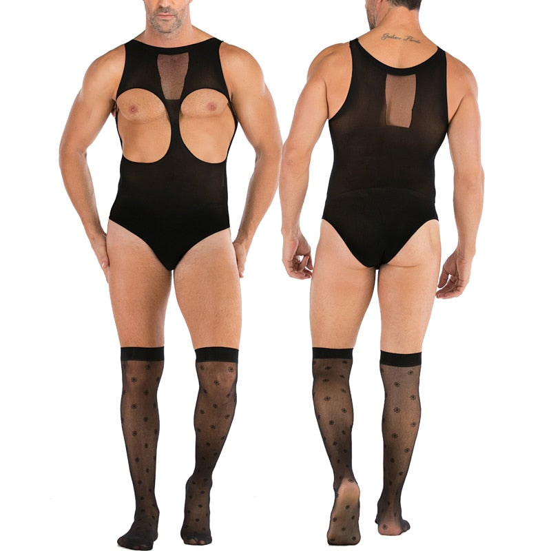 Various Men's Body Stocking Styles | dmunderwear detail image 3