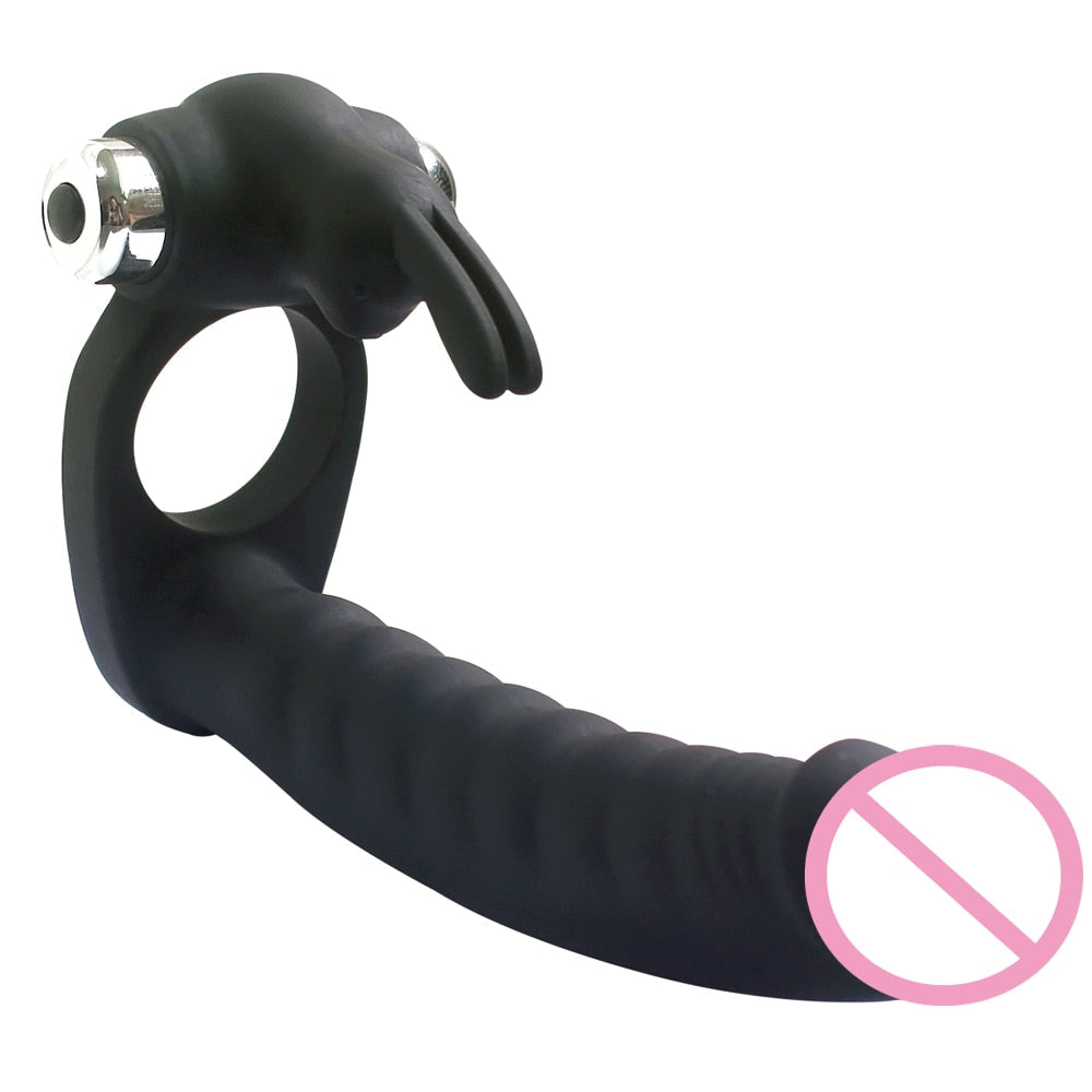 Vibrating Double Penetration Dildo | dmunderwear detail image 17