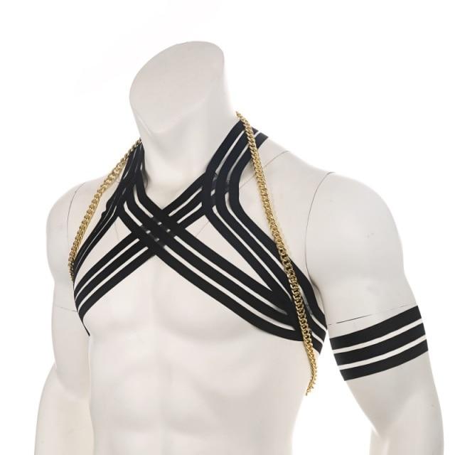 ORVLS Waterfall Harness + Chain | dmunderwear detail image 6