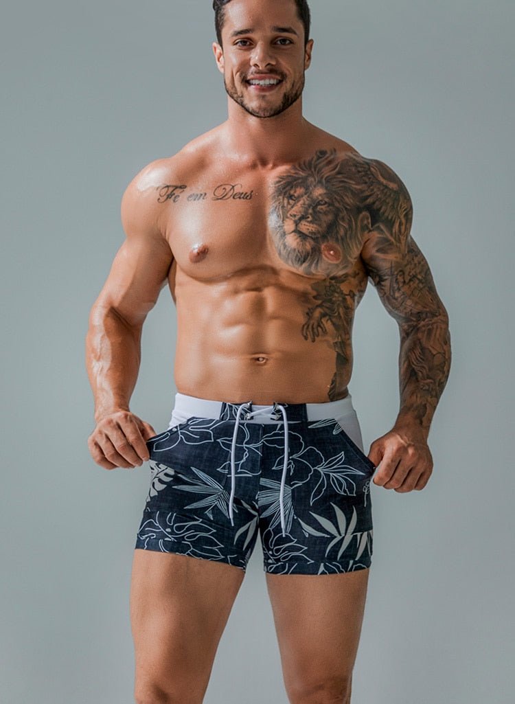 Wild Forest Swim Trunks | dmunderwear detail image 7