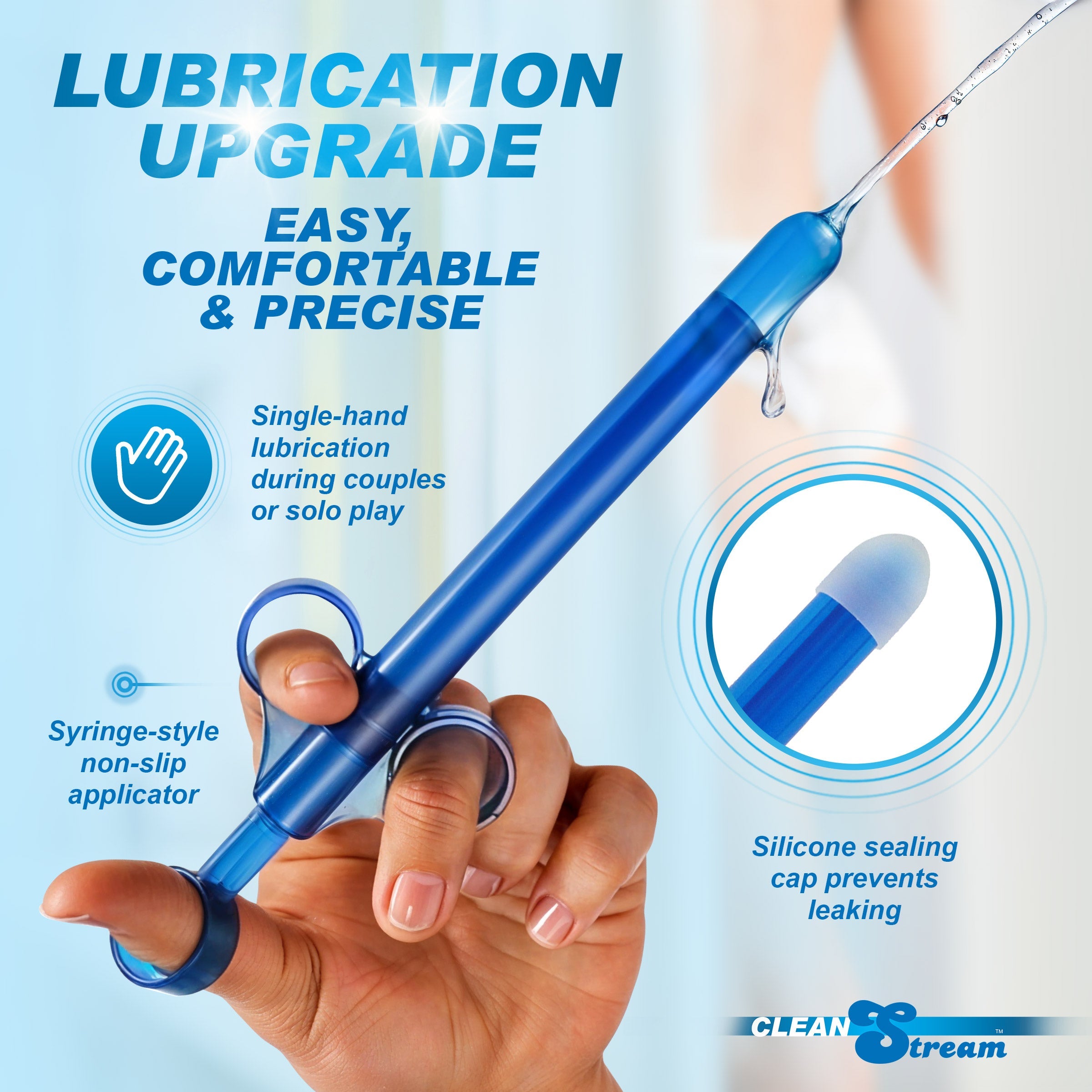 XL Lubricant Launcher - CleanStream Blue | dmunderwear product image 3