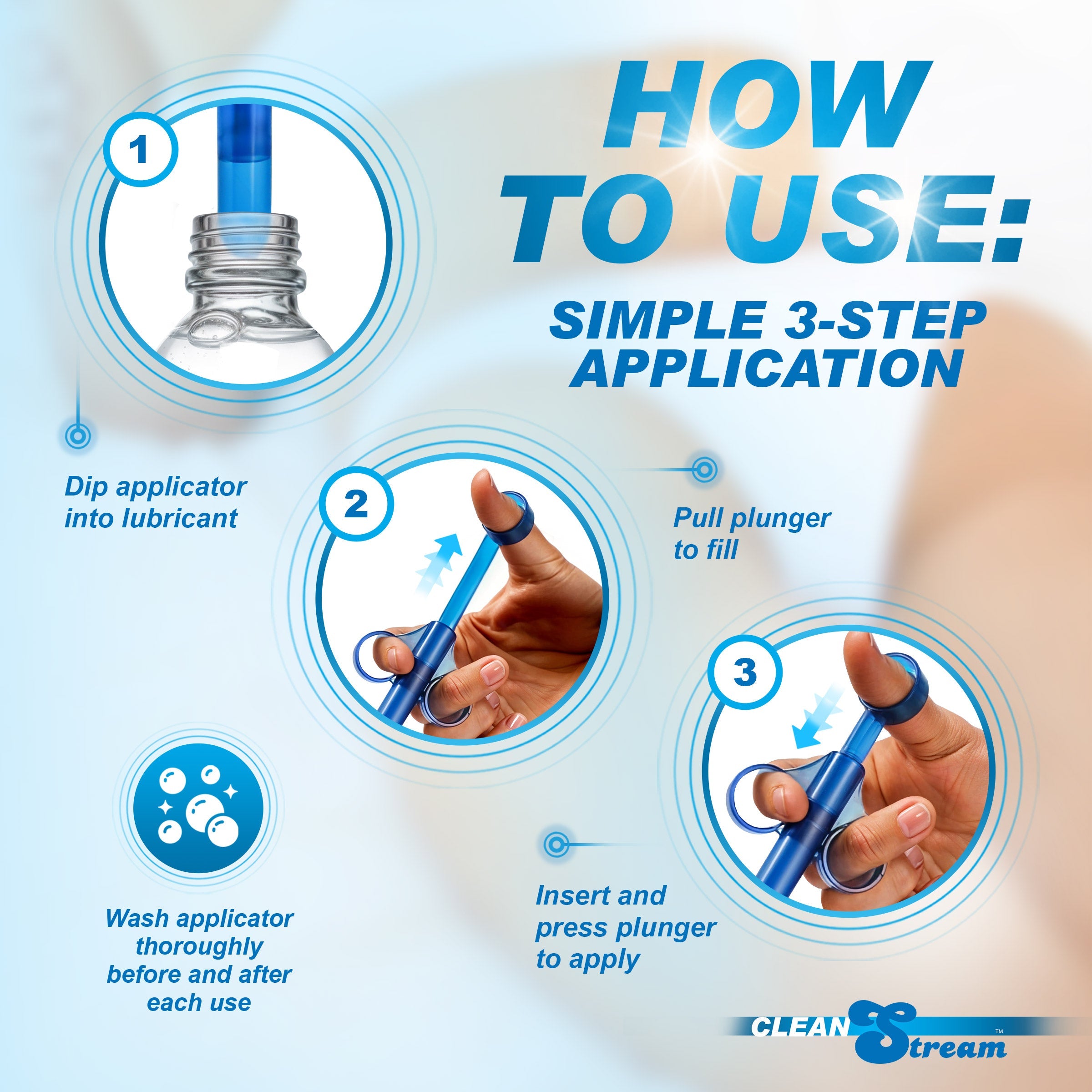 XL Lubricant Launcher - CleanStream Blue | dmunderwear product image 5