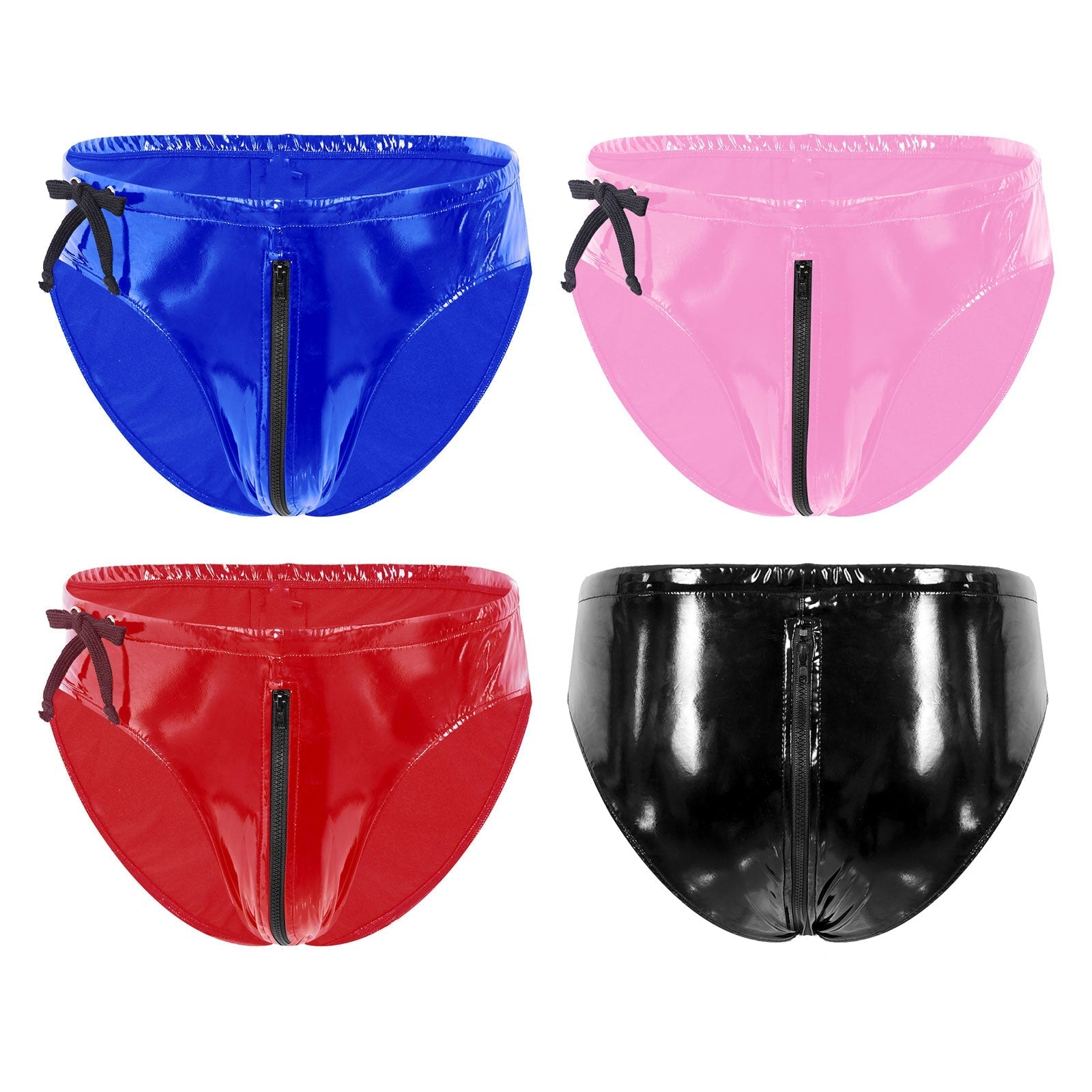 Zip Around Latex Briefs | dmunderwear detail image 12
