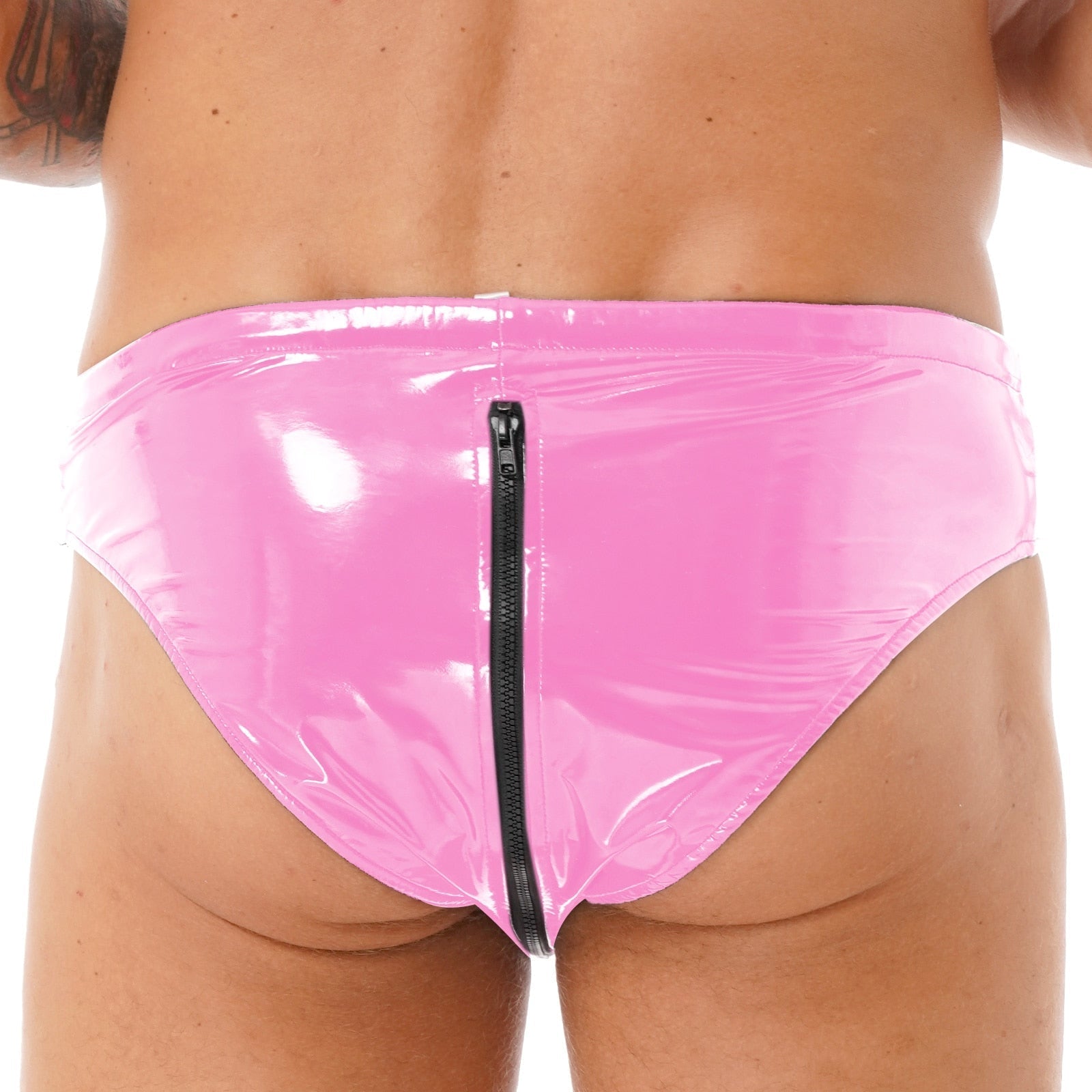 Zip Around Latex Briefs | dmunderwear detail image 3