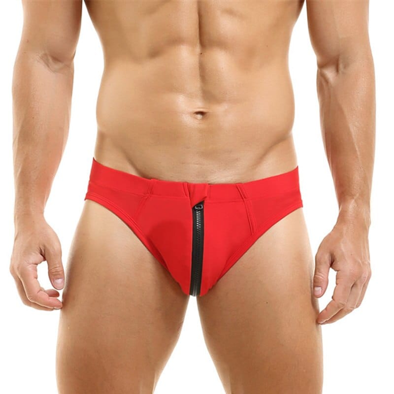 Zipper Fly Swim Briefs | dmunderwear detail image 10