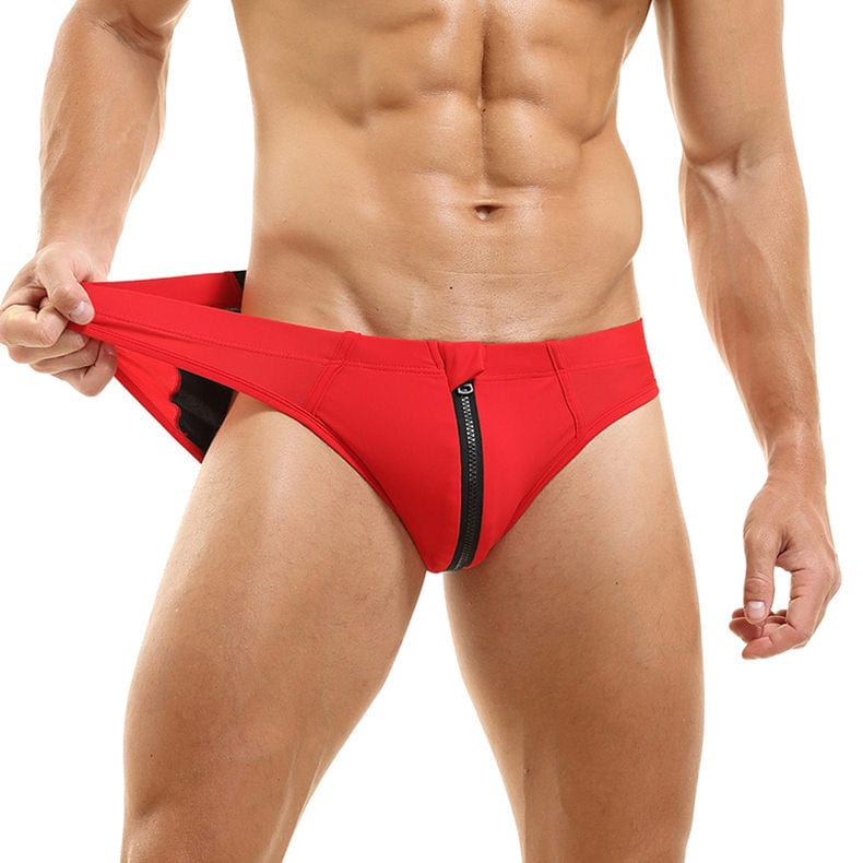 Zipper Fly Swim Briefs | dmunderwear detail image 11