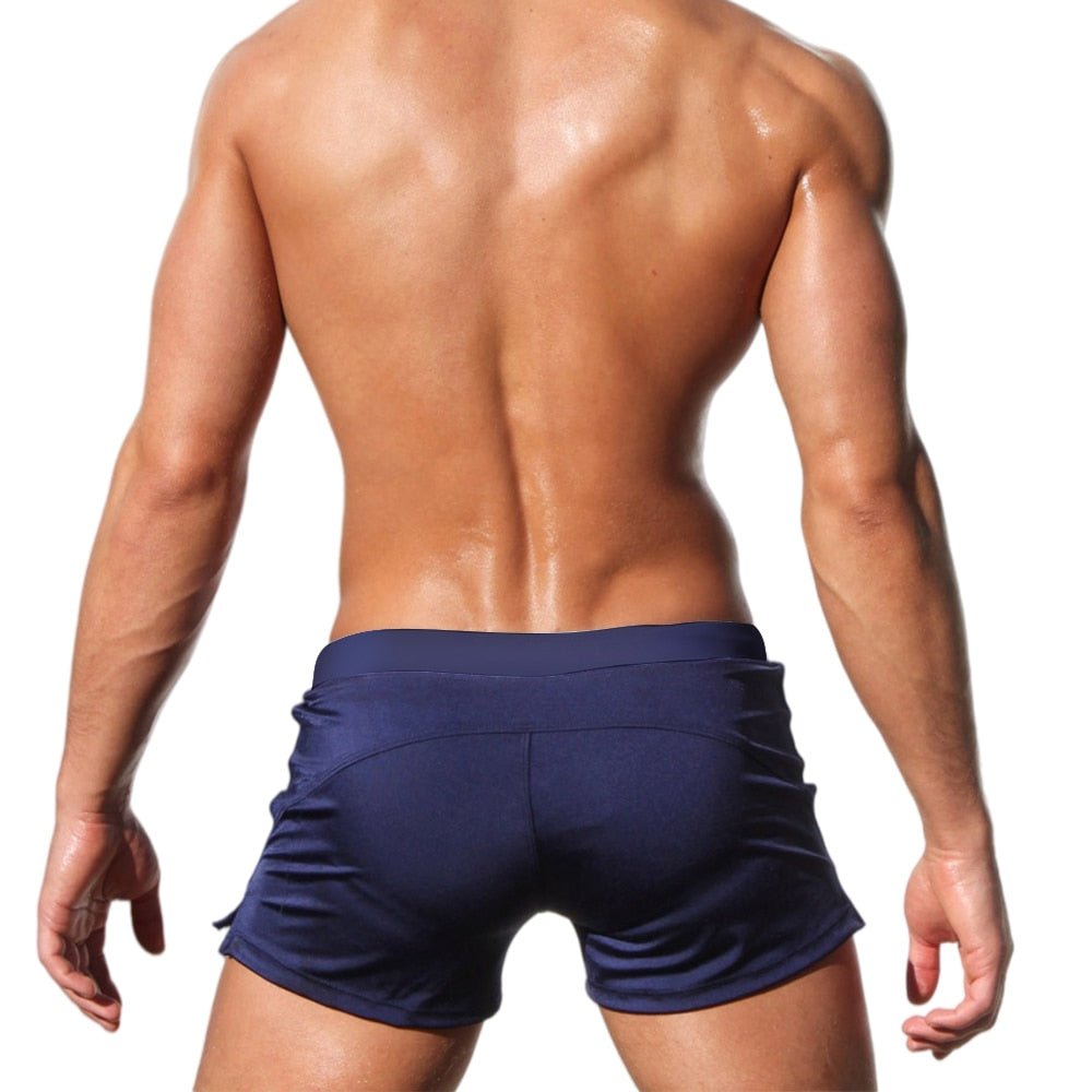Zipper Pocketed Swim Trunks | dmunderwear detail image 7