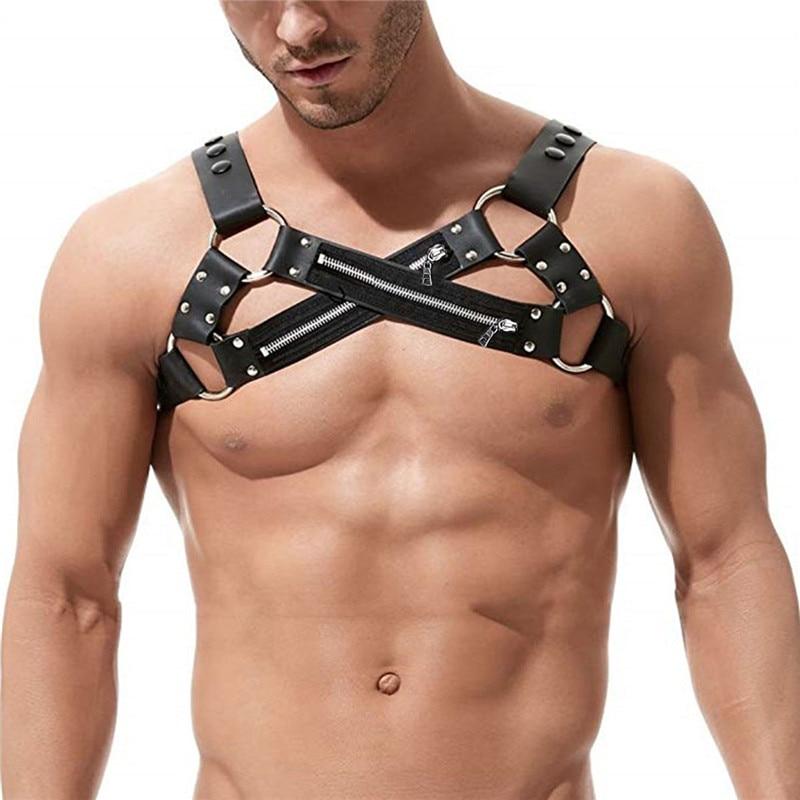 Zippered X-Cross Chest Harness | dmunderwear